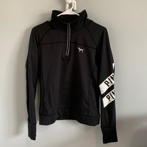 Pink quarter zip top